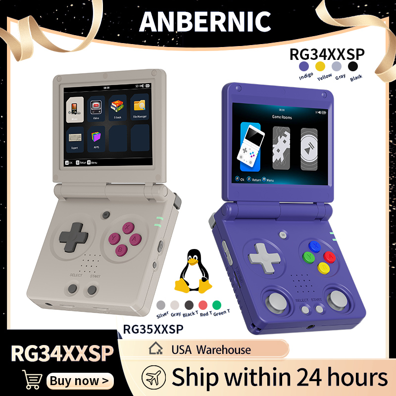 Retro Gaming Kiosk - Anbernic RG34XXSP RG35XXSP Konsol Game Genggam
