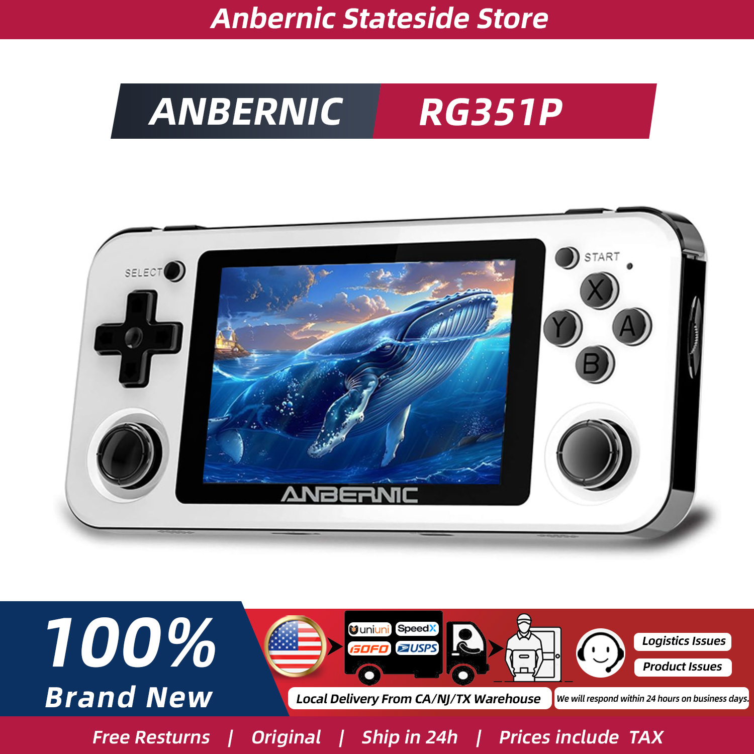 Retro Gaming Kiosk - Konsol Game Retro Genggam ANBERNIC RG351P