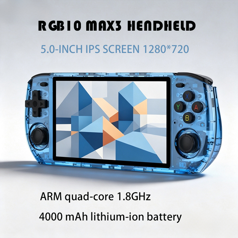 Retro Gaming Kiosk - RGB10 MAX3 Layar IPS 5.0-Inci 1280*720