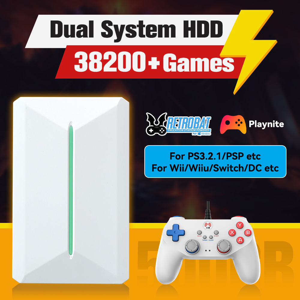 Retro Gaming Kiosk - Sistem Retrobat & Playnite HDD konsol