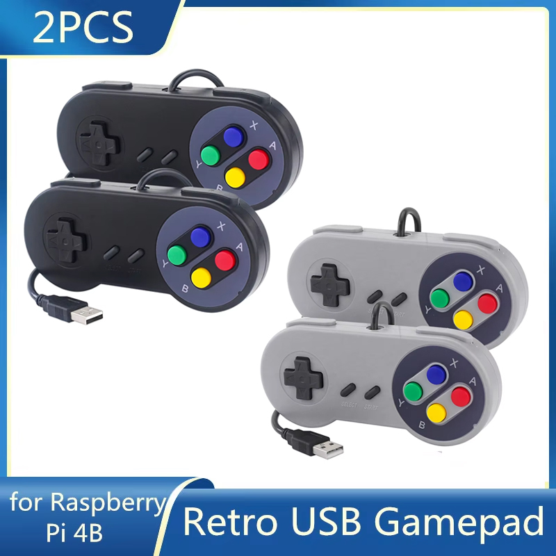 Retro Gaming With Raspberry Pi - 2 Buah Pengendali Berkabel Joystick Gaming