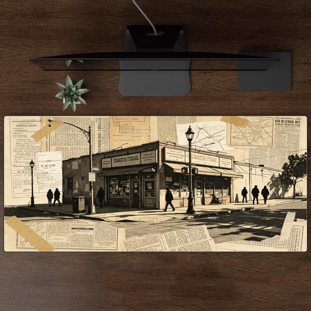 Retro Gaming Shops - Alas Mouse Besar Motif Toko Sudut