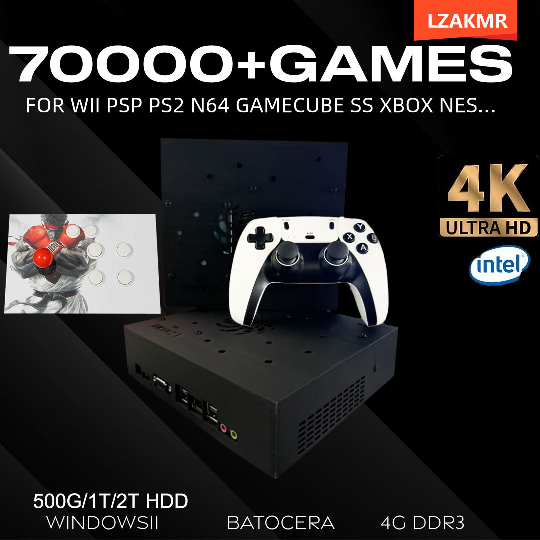 Retro Gaming Tv - Konsol Game Retro 70000+ Game 2TB
