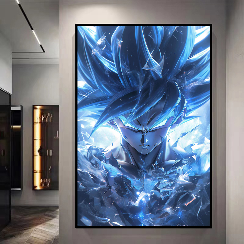Retro Gaming Art - Dragon Ball lukisan dekoratif Sun Go
