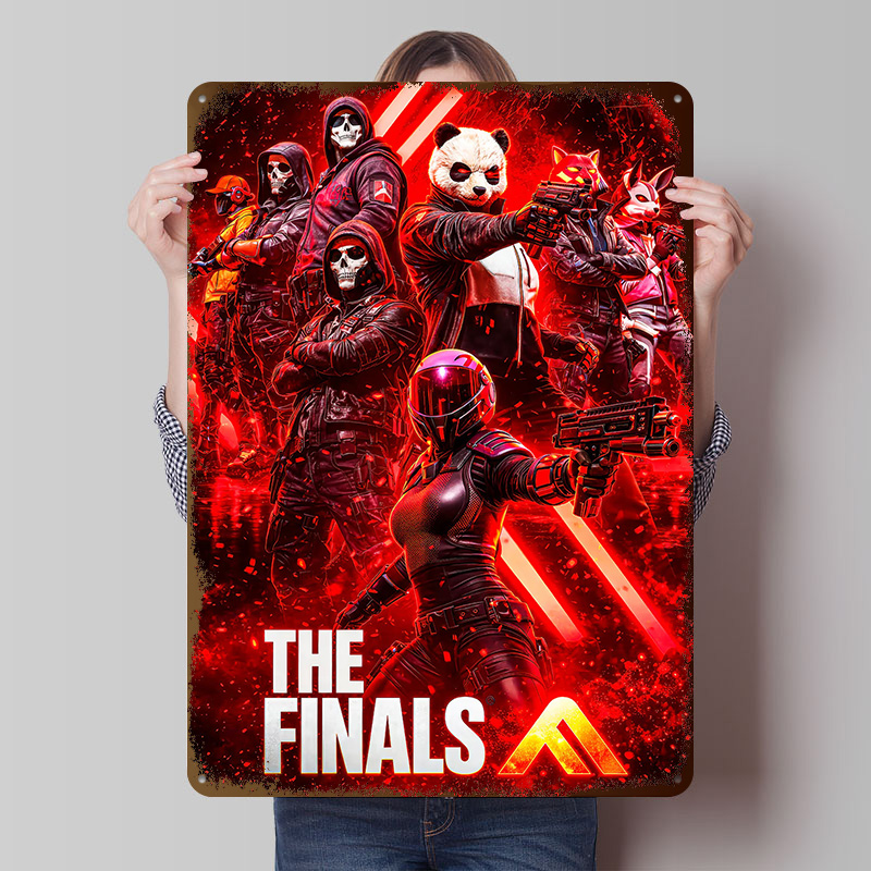 Poster Logam Game The Finals,  - Retro Poster Gaming ulasan dan harga
