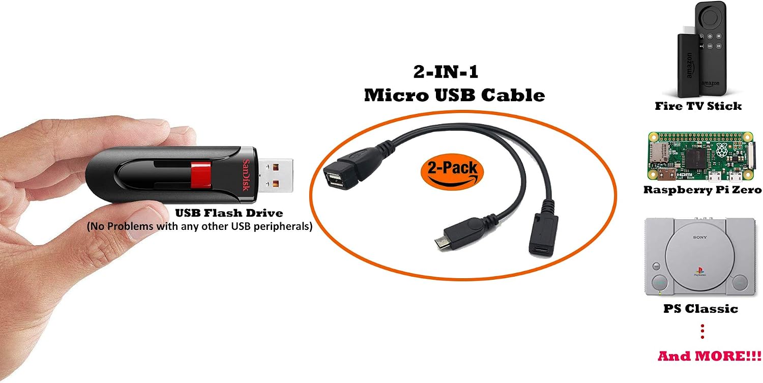 Adaptor Kabel Daya OTG Micro U - Retro Gaming Usb Stick ulasan dan harga