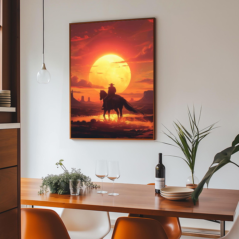 Poster Lukisan Kanvas Red Dead - Retro Gaming Art ulasan dan harga