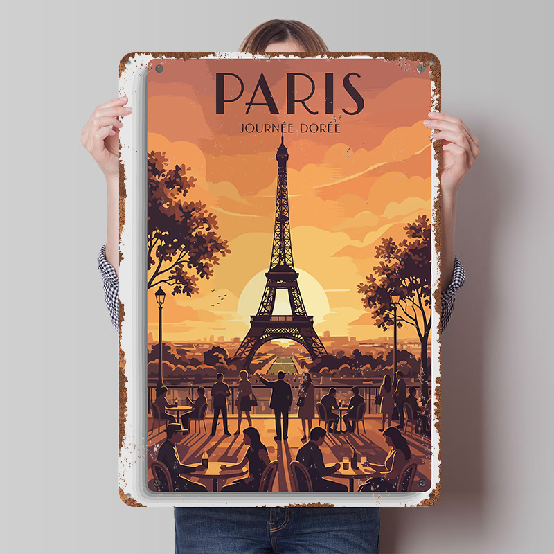 Poster Cetak Perjalanan Paris  - Retro Gaming Paris ulasan dan harga