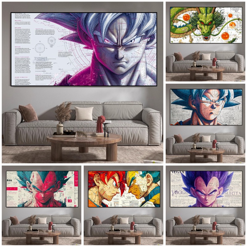 Poster Anime Dragon Ball Poste - Retro Gaming Art ulasan dan harga