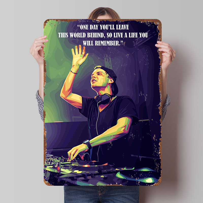 Poster Cetak Kutipan Avicii, S - Retro Poster Gaming ulasan dan harga