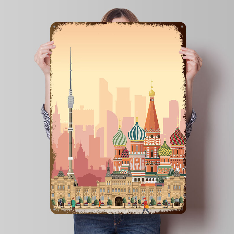 Poster Cetak Perjalanan Moskow - Retro Poster Gaming ulasan dan harga