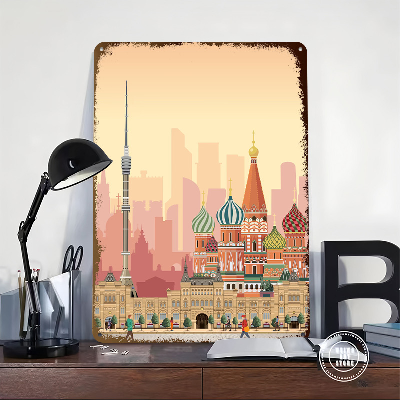 Poster Cetak Perjalanan Moskow - Retro Poster Gaming ulasan dan harga