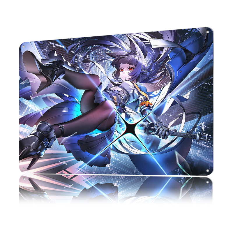 Poster Logam Hoshimi Miyabi Ze - Retro Poster Gaming ulasan dan harga