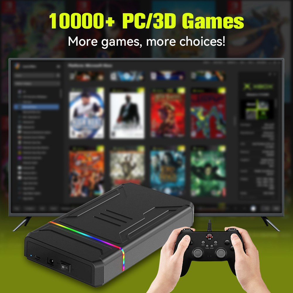 JMachen konsol Video Game 3TB, - Retro Gaming Tv ulasan dan harga
