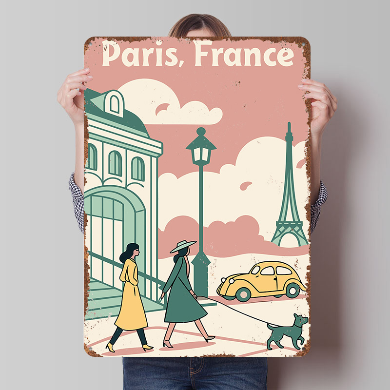 Poster Cetak Perjalanan Paris  - Retro Gaming Paris ulasan dan harga