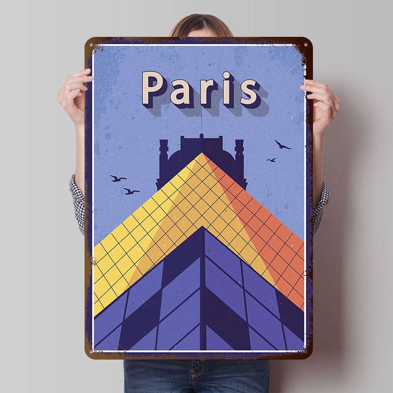 Poster Logam Perjalanan ke Par - Retro Gaming Paris ulasan dan harga